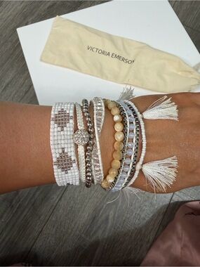 Victoria Emerson “Attica BOho Cuff Bracelet “ stack bracelet Y2K